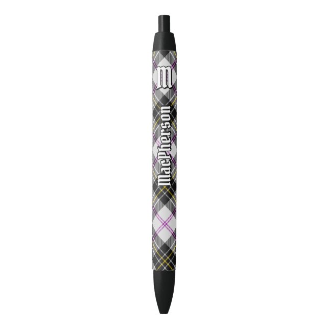Noir Clan MacPherson robe stylo tatan encre (devant Vertical)