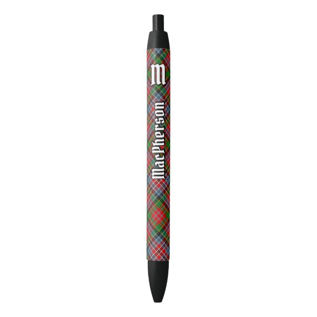 Noir Clan MacPherson Stylo Tartan (devant Vertical)