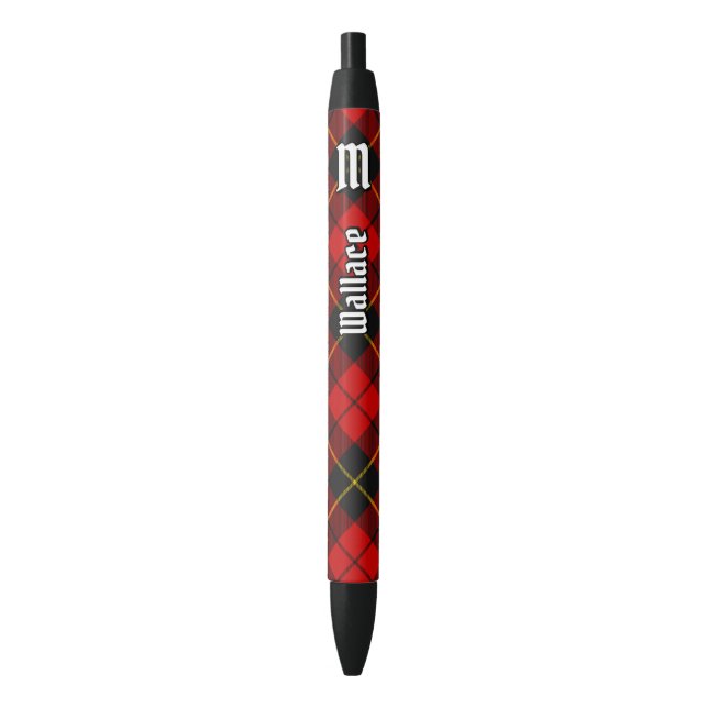 Noir Clan Wallace Stylo Tartan (devant Vertical)