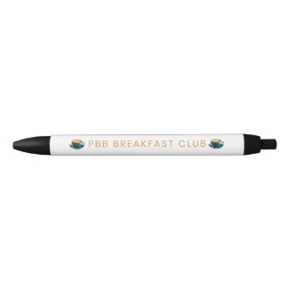 Noir Club de petit-déjeuner stylo