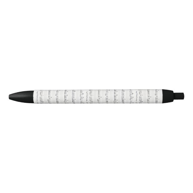 Noir Conserver de la promesse Feuille manuscrite stylo  (Devant)