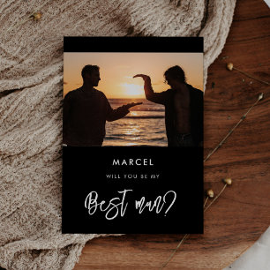 Noir contemporain Meilleur homme proposition carte