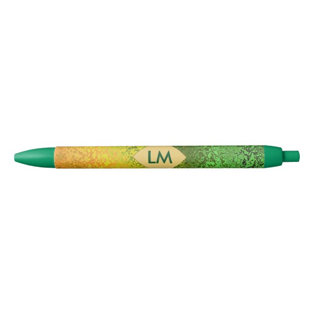 Noir Couleurs automnales du stylo de finition Monogramm (Devant)