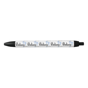 Noir Croyez-Vous Avec Le Stylo À Encre De Croix Bleue