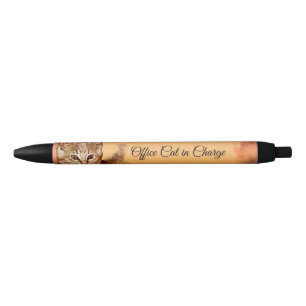 Noir Cute Crazy Cat Lady Stylo personnalisé