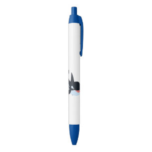 Noir Cute Happy Cartoon Killer Whale Black Enk Stylo