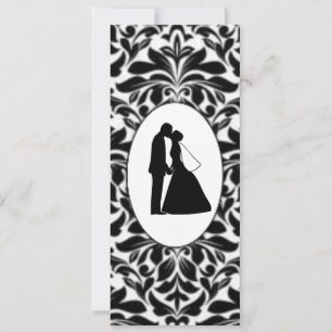 Noir Damask & Couple Kiss Signets