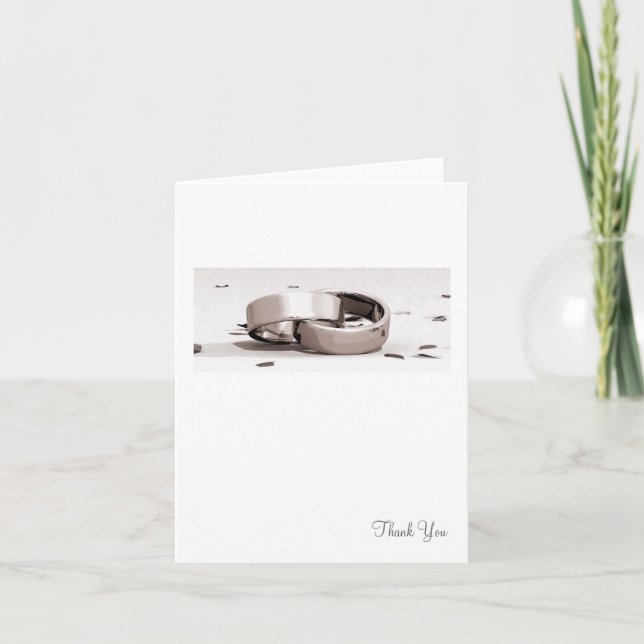 Noir d'anneaux enlacé par monsieurs - carte de (Devant)