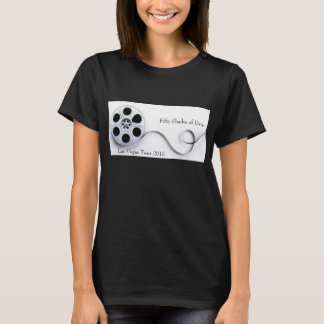 Noir de base de T-shirt du coton des femmes