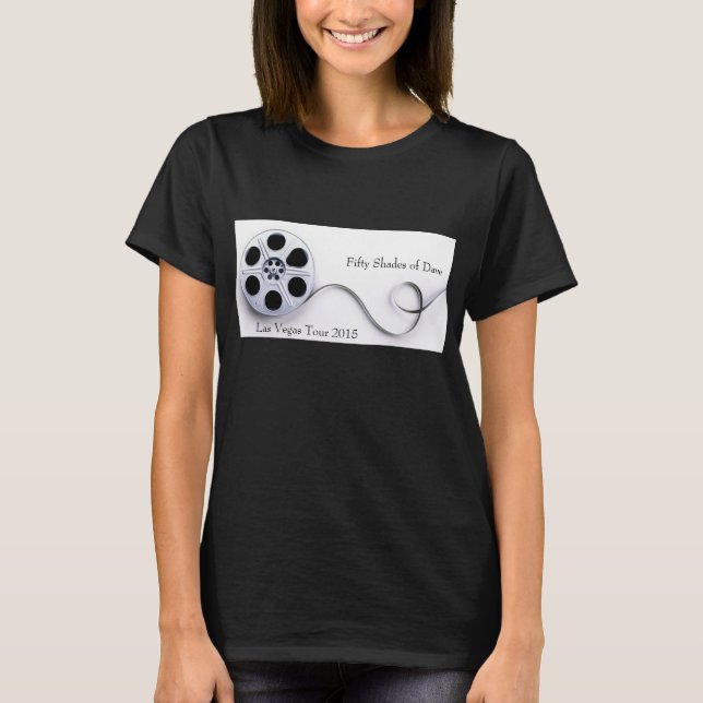 Noir de base de T-shirt du coton des femmes (Devant)