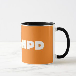 Noir de NDP tasse de sonnerie de 11 onces