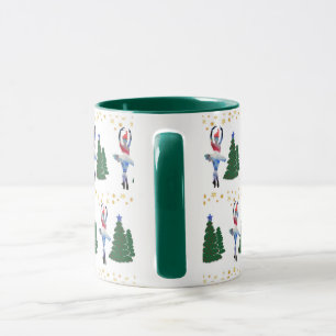 Noir de nouvelle année de ballerine tasse combin