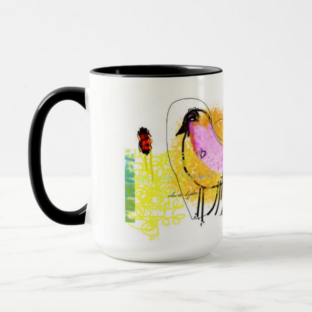 Noir "de poussin de Lov" tasse combinée de 15 (Gauche)