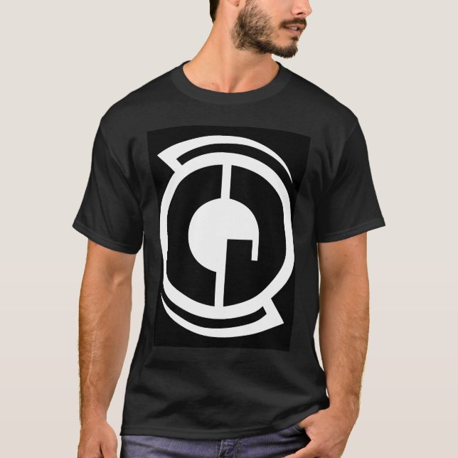Noir de T-shirt de CGS aucun URL (Devant)