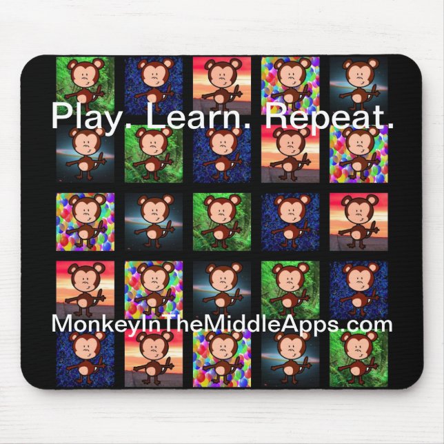 Noir de tapis de souris (Devant)