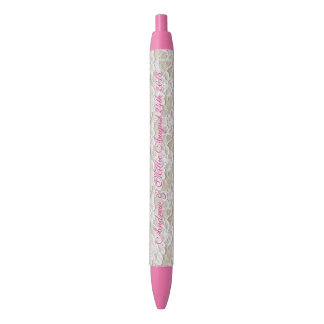 Noir dentelle de mariage stylo encre cadeau souvenir ro