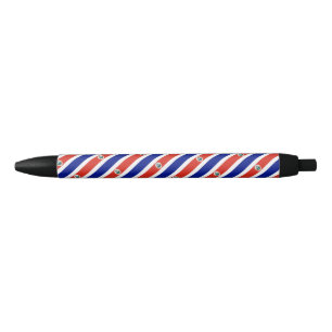 Noir Drapeau Costa Rica stylo