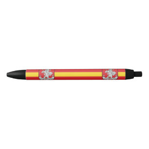 Noir Drapeau de Vilnius, Lituanie Stylo à encre noire