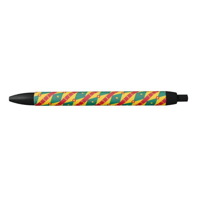Noir Drapeau Grenade stylo (Devant)