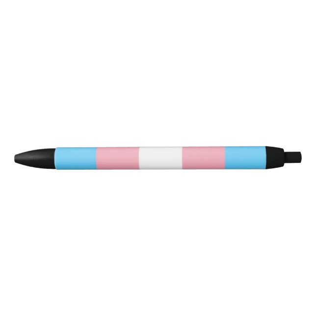 Noir drapeau trans sur stylo  (Devant)