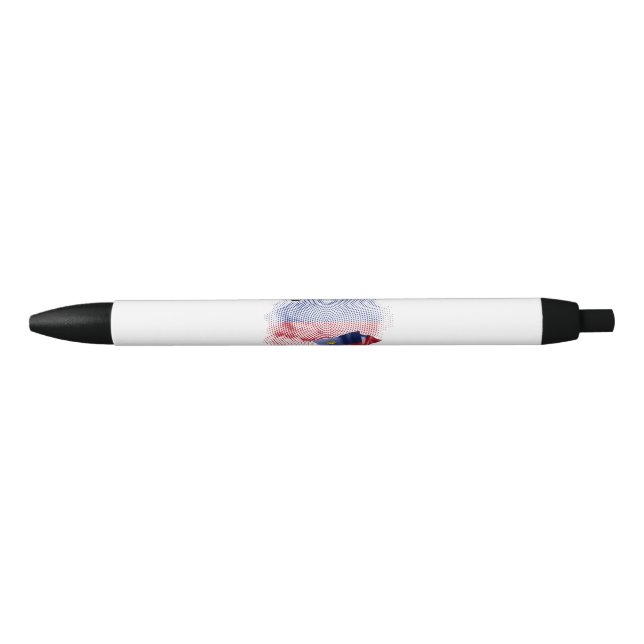Noir Drapeau USA Stylo (Devant)