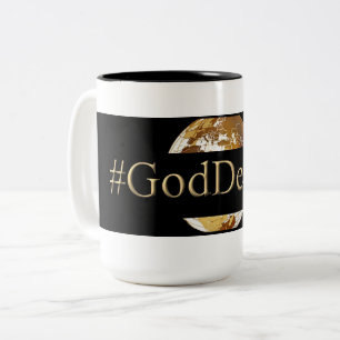 Noir du #GODDEEPER (TM) tasse à deux tons de 15