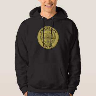 Noir du sweat - shirt à capuche des hommes de cou