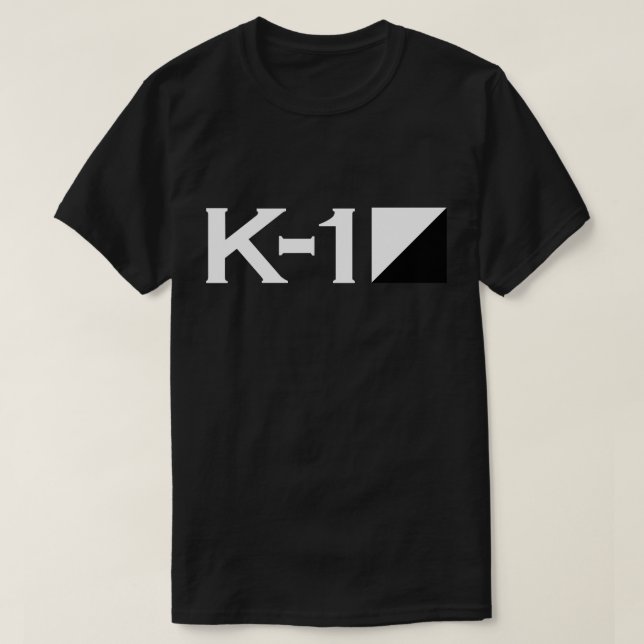 Noir du T-shirt K-1 (Design devant)