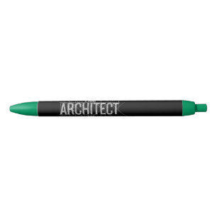 Noir Élégant stylo personnalisé "Je suis architecte" en