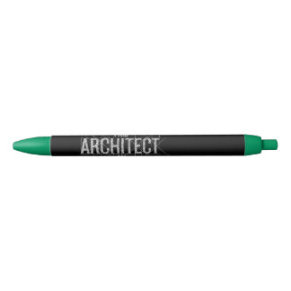 Noir Élégant stylo personnalisé "Je suis architecte" en