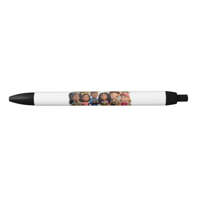 Noir Équipe de stylo des Lil' Bayou Explorers (Devant)