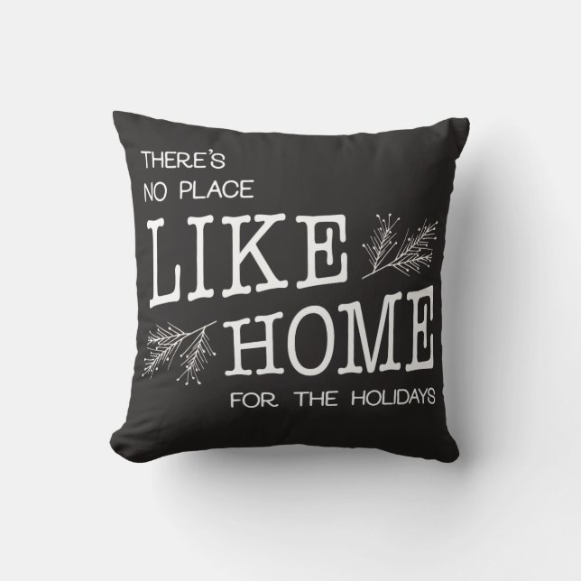 Noir et blanc Accueil Coussin (Recto)