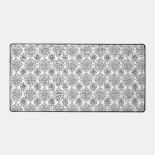 Noir et Blanc Art Mum Flower Desk Mat