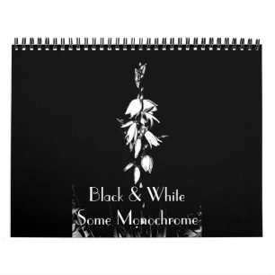 Noir et blanc Calendrier monochrome