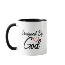 Noir et blanc conçu par Dieu Mug