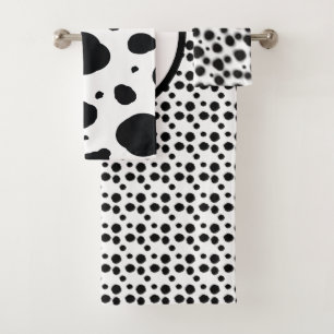 noir et blanc dalmate mignon points monogramme