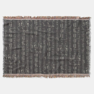 Noir et blanc de thème de musique de couverture d