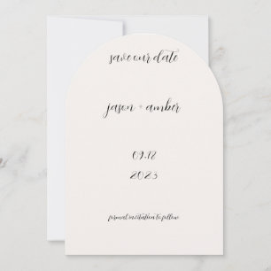 Noir et blanc Enregistrer le Faire-part de mariage
