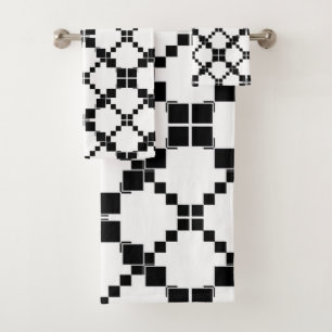 Noir et blanc, géométrique, simple, à la mode