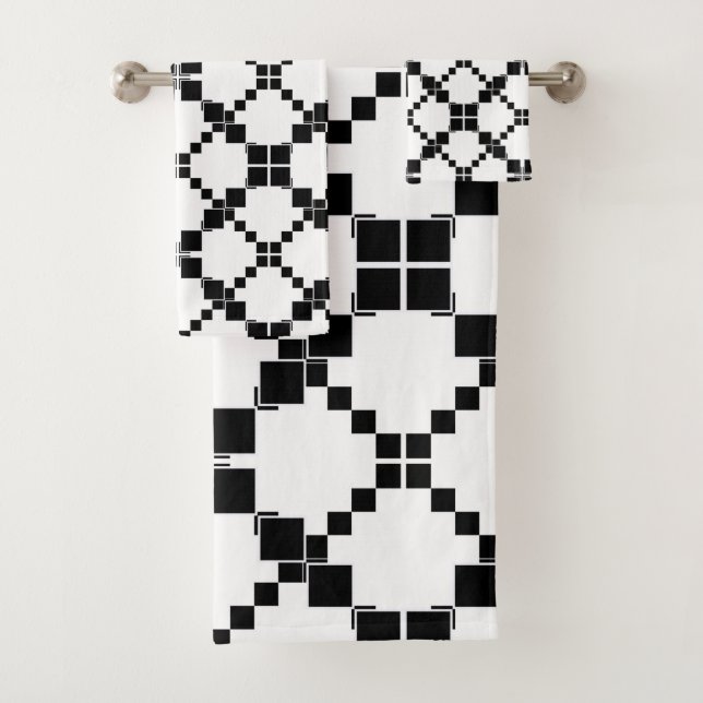 Noir et blanc, géométrique, simple, à la mode (En situation)