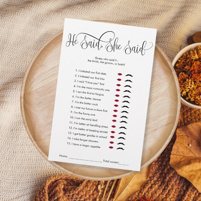 Noir et blanc Il a dit qu'elle a dit Fête des mari (Créateur téléchargé)