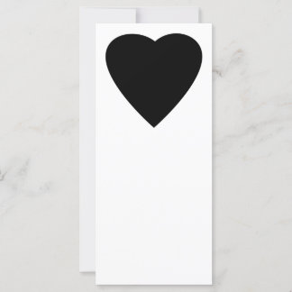Noir et Blanc Love Heart Design.