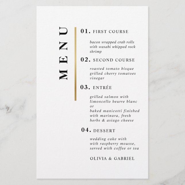 Noir et blanc. Mariage de typographie simple offic (Devant)