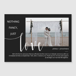 Noir et blanc - Mini script moderne Magnet photo