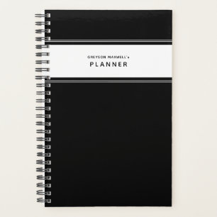 Noir et blanc Minimal Simple Planner