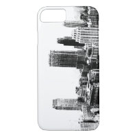 Noir et blanc New York City iPhone 7 Coque