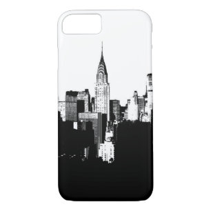 Noir et blanc New York City iPhone 7 Coque