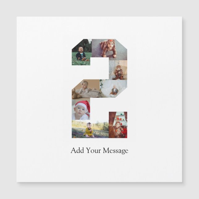 Noir et blanc Numéro 2 Photo Collage (Devant)