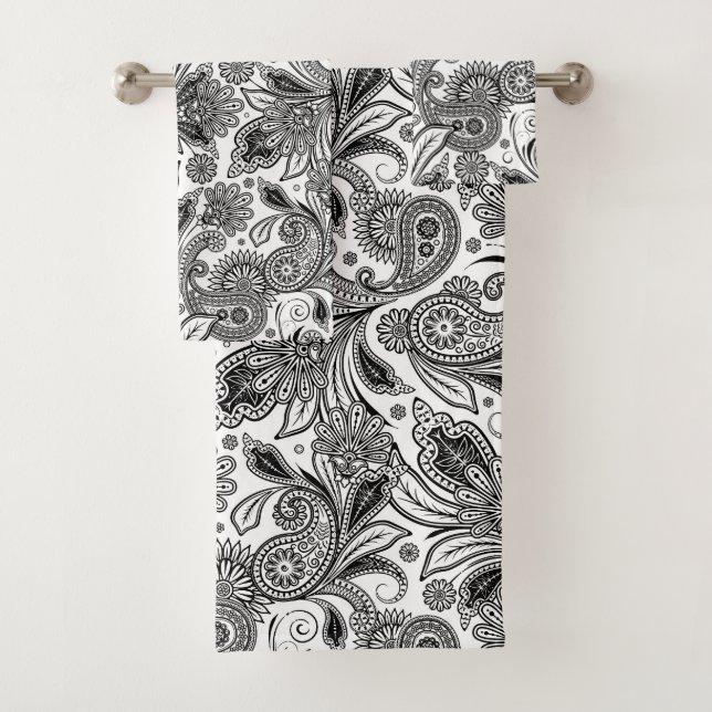 Noir et blanc paisley (En situation)