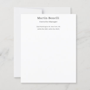 Noir et blanc tendance minimal simple